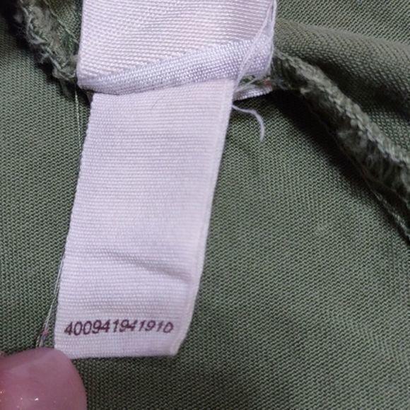 Mudd Olive Green Hooded Cotton Utility Vest with Cinch Tie Waist Juniors Sz L - Picture 8 of 9